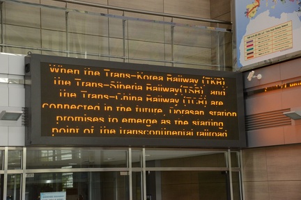 hopeful sign about opening up Trans Siberian railway link through North Korea